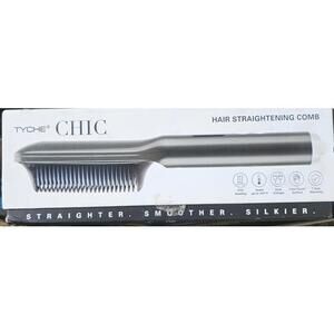 Tyche Chic Hair Straightening Brush Cool Touch Surface 410° F NEW Open Box